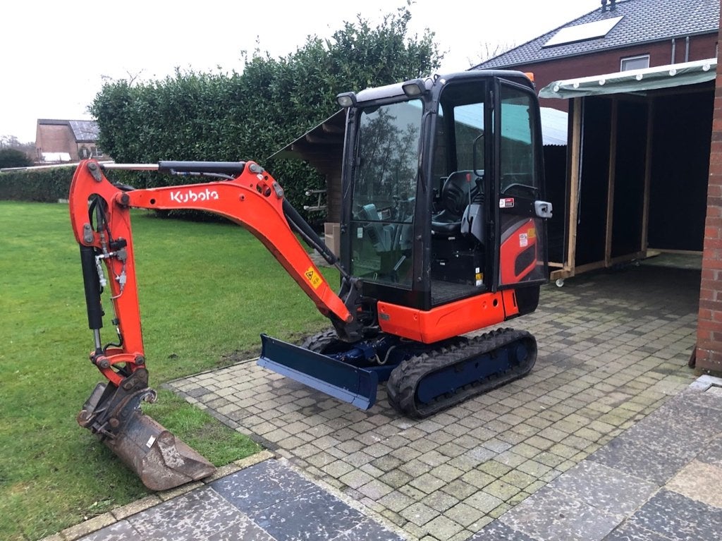 Minigraafmachine Kubota, Ophalen, Graafmachine