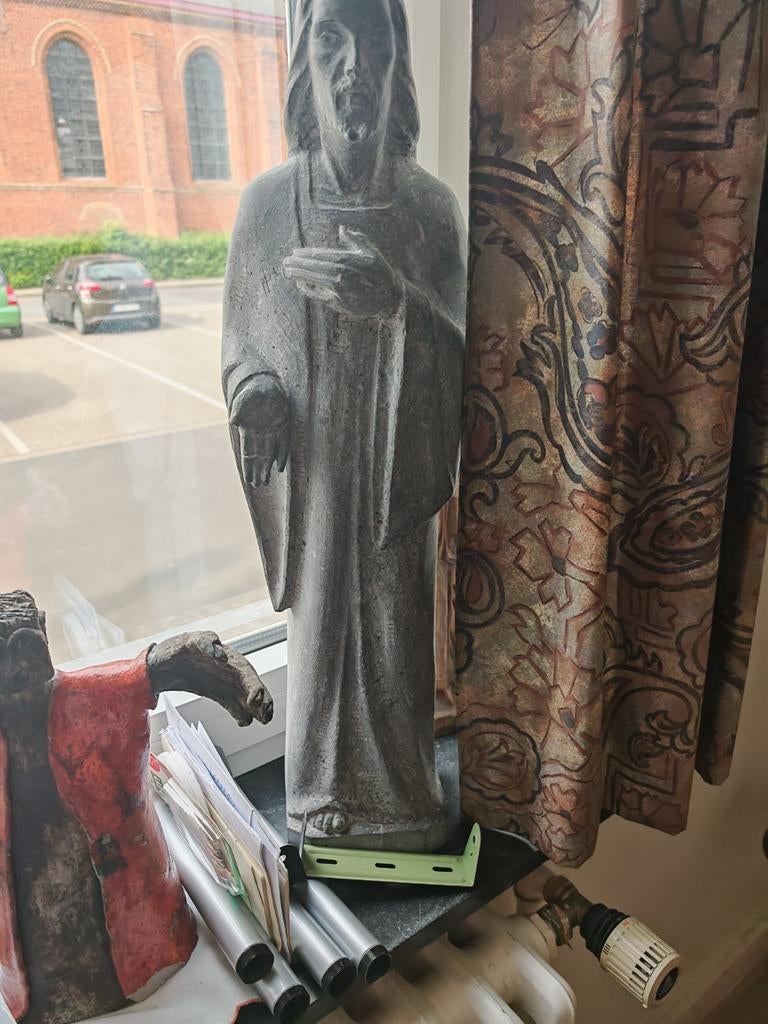 Antieke beeld jezus, Antiek en Kunst, Ophalen