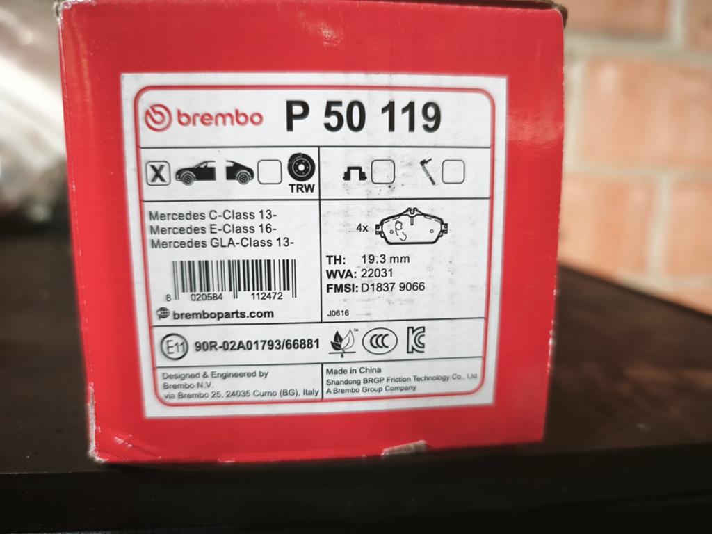 Brembo Remblokken P50 119 voor VOORAS Mercedes Benz, Computers en Software, Interne voedingen, Ophalen