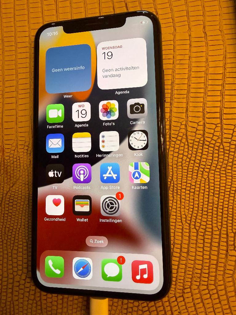 iPhone X 256GB zwart, Telecommunicatie, Mobiele telefoons | Apple iPhone, Gebruikt, Zwart, IPhone X, Zonder simlock