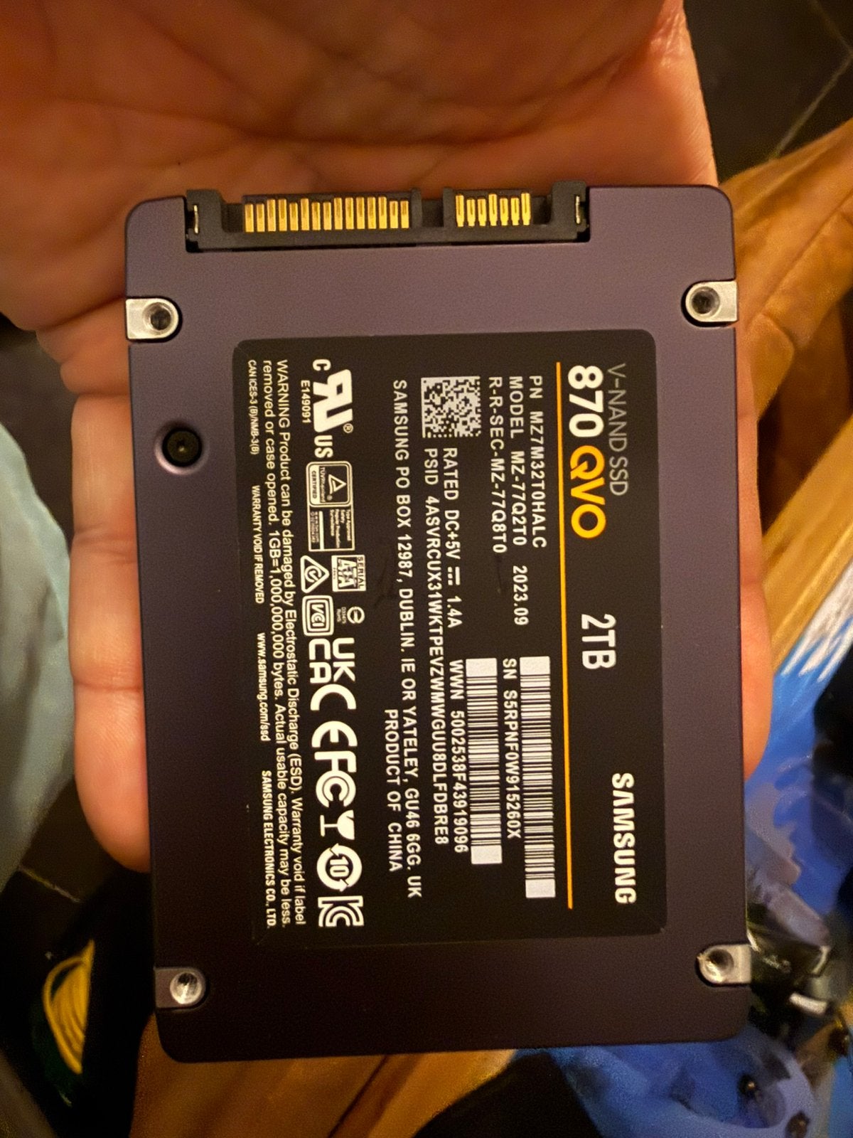2tb ssd samsung sata en 2tb seagate hdd sata, Ophalen, Zo goed als nieuw, SATA, HDD