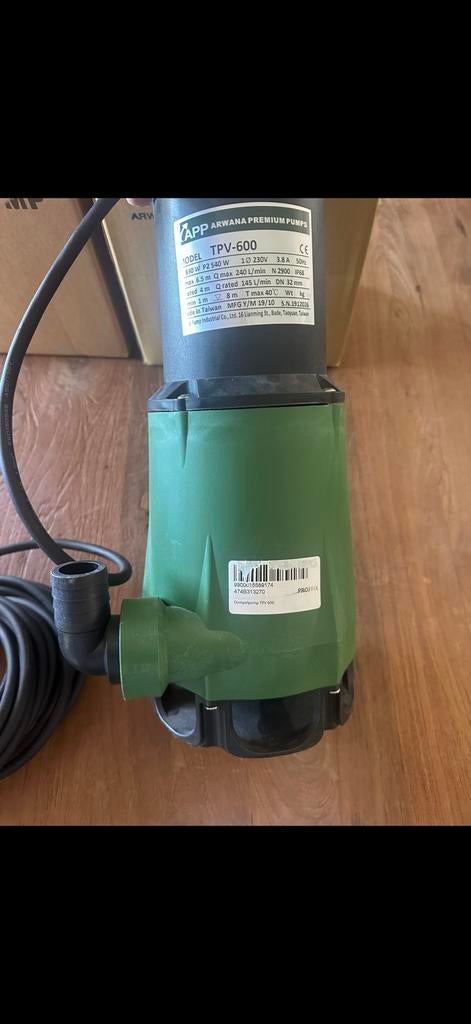 Dompelpomp app tpv 600, Tuin en Terras, Waterpompen, Ophalen, Nieuw, Dompelpomp