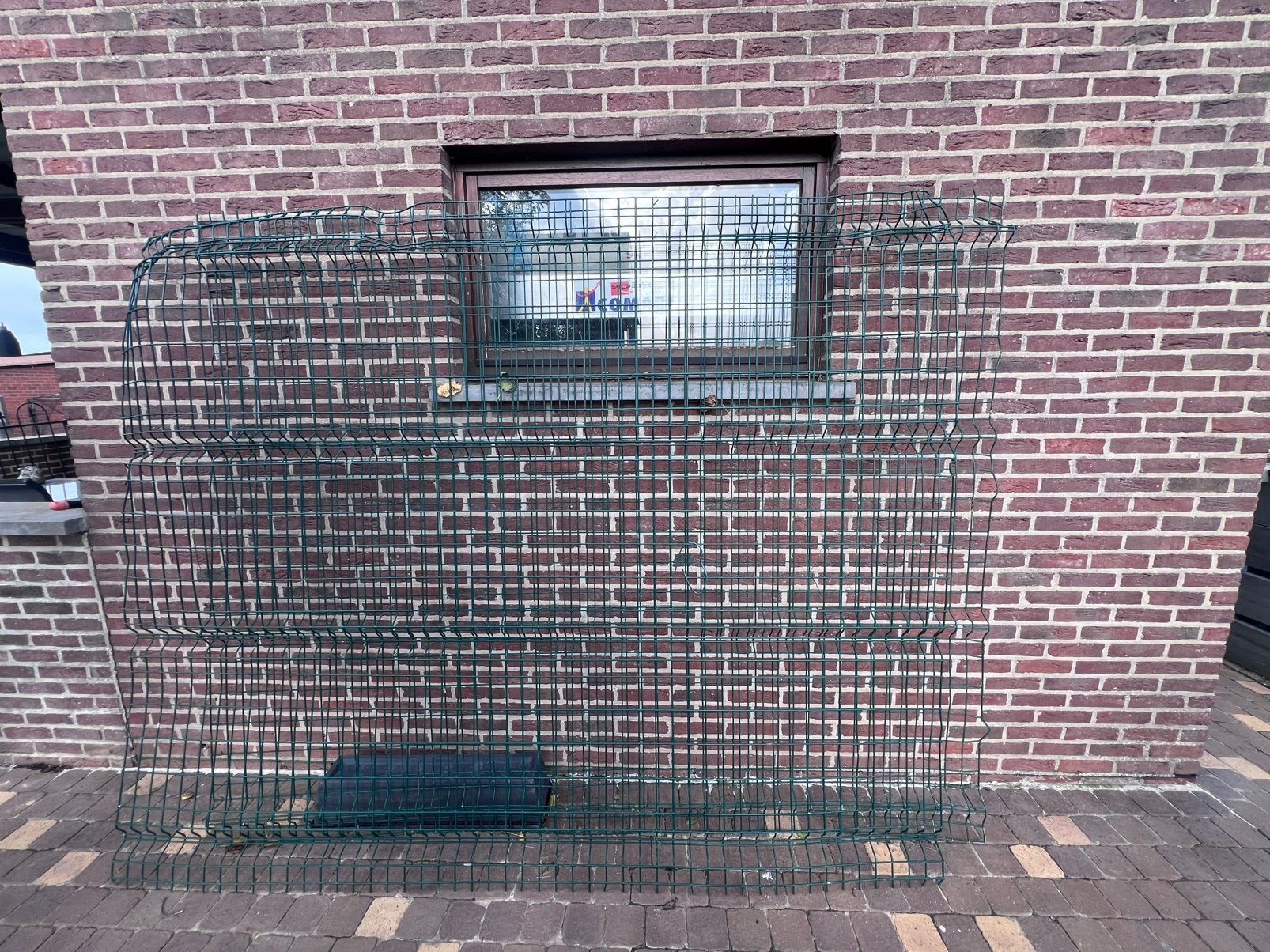 Twee ijzeren draadpanelen, Doe-het-zelf en Bouw, Ophalen, Gebruikt