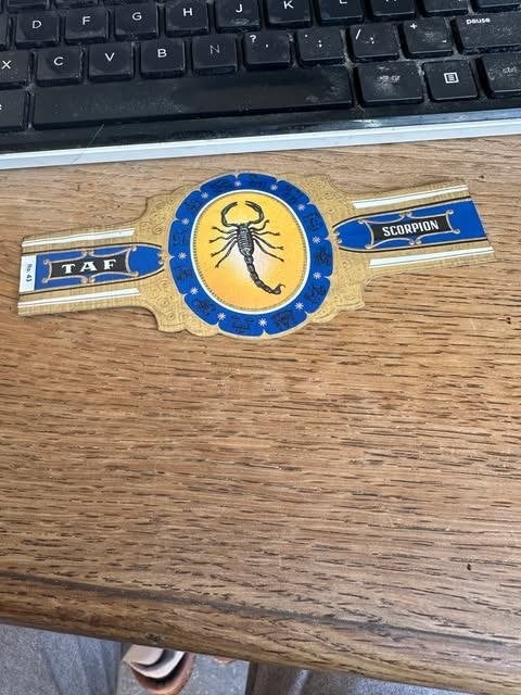 sigarenband TAF Scorpion, TAF, Nieuw, Ophalen of Verzenden, Sigarenbandjes