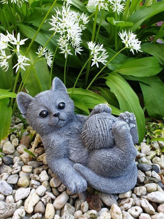 poes met knot wol , beeld, Ophalen of Verzenden, Nieuw