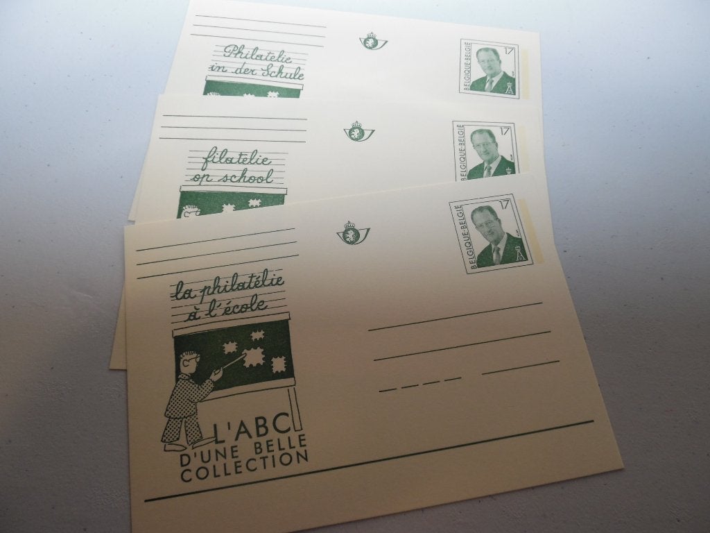 Briefkaarten met Reclame Philatelie in de scholen, Enlèvement ou Envoi, Non oblitéré