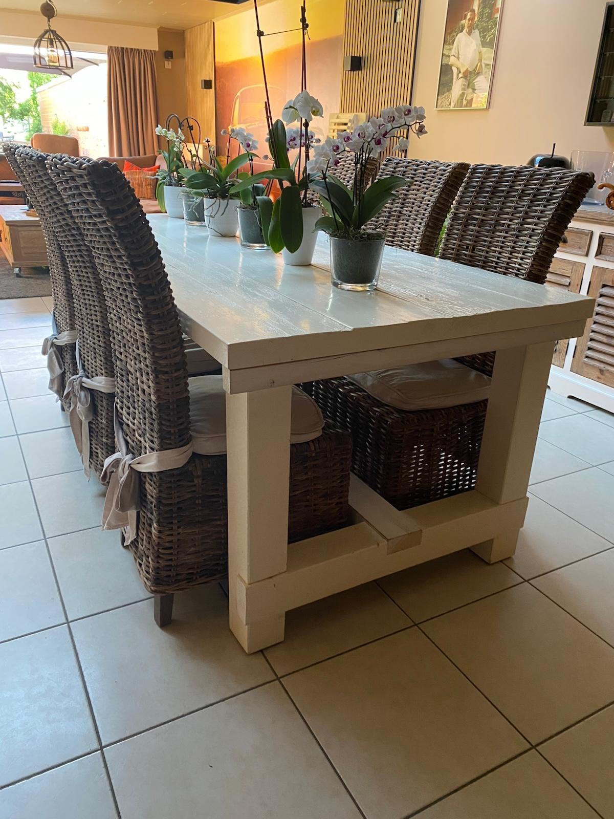 Tafel met 6 stoelen, Ophalen, Zo goed als nieuw