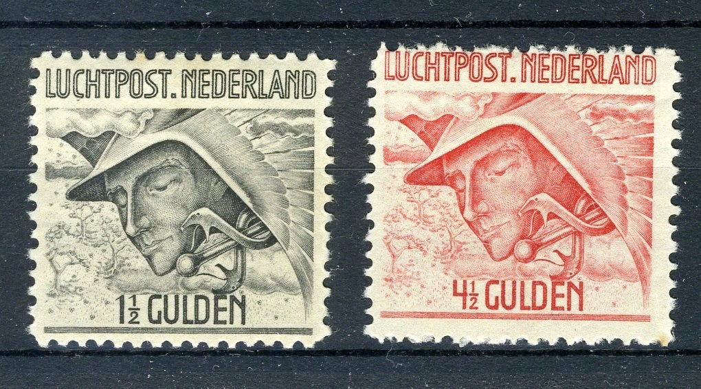 PAYS-BAS LP6/7 MH 1929 - Mercury Air Mail, Envoi, Jusqu'à 1940, Non oblitéré