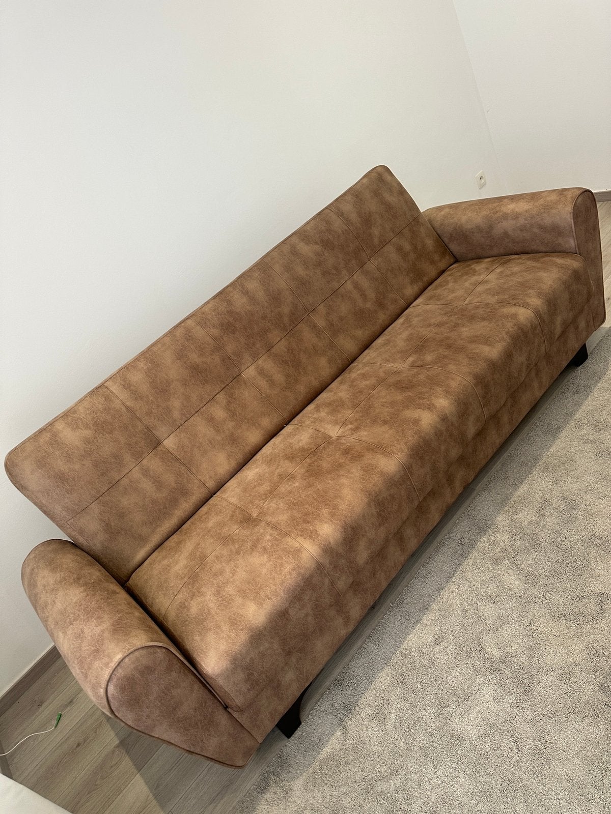 Slaapbank nooit gebruikt volledig nieuw, Ophalen, Nieuw, Rechte bank, 200 tot 250 cm