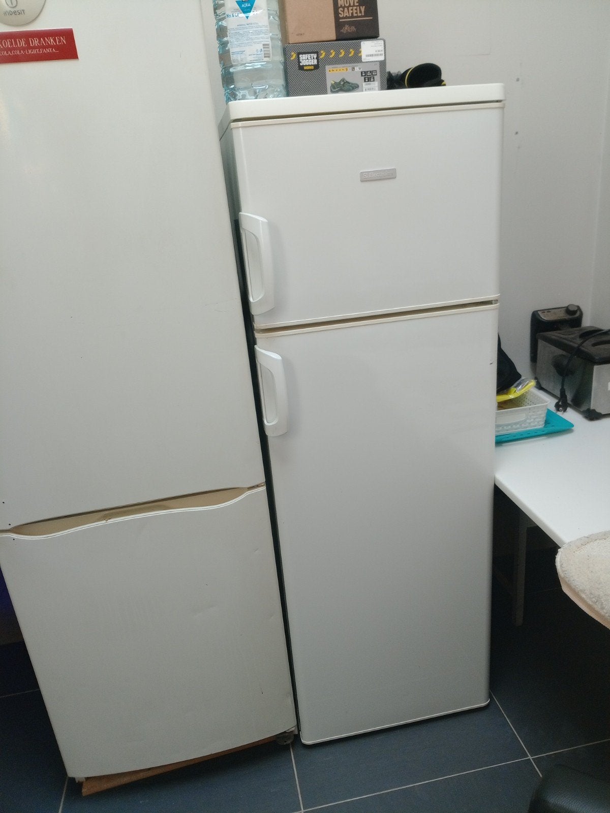 2 frigo/diepvries grote en iets kleinere, Ophalen