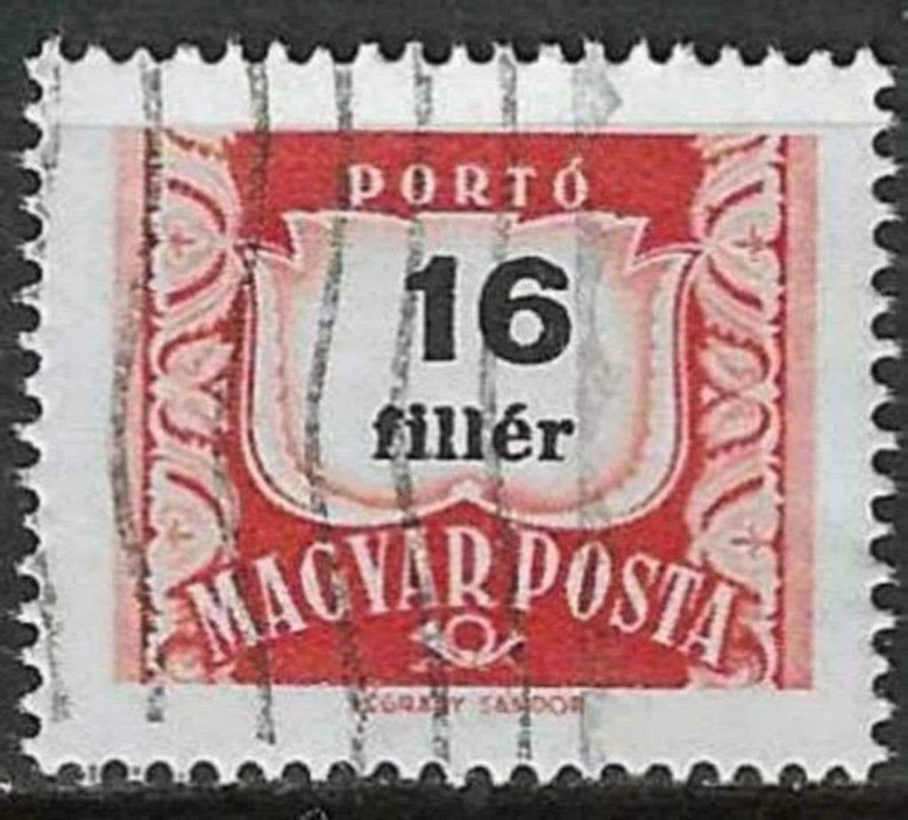 Hongarije 1958/1969 - Yvert 222ATX - Taxzegel (ST), Verzenden, Gestempeld