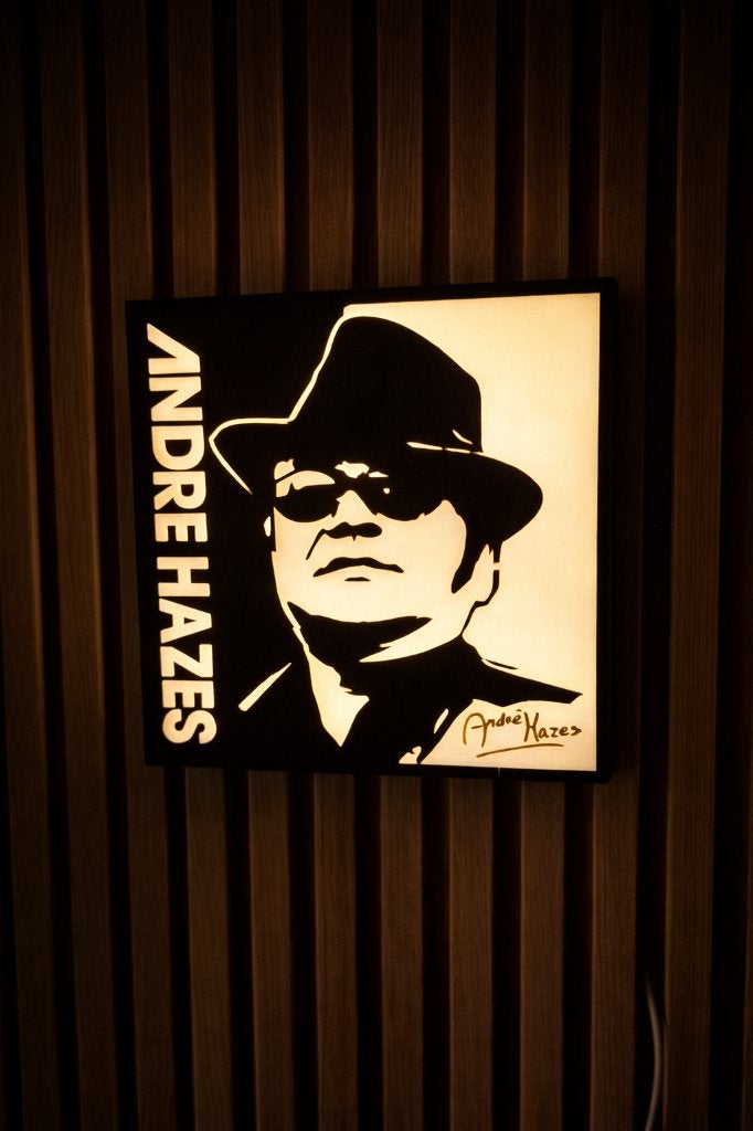 Boîte à lumière André Hazes — 24 x 24 cm, Collections, Musique, Artistes & Célébrités, Envoi, Neuf, Affiche, Œuvre d'art ou Peinture