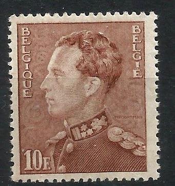 1946 Leopold III - Poortman OBP 434B**, Postzegels en Munten, Postzegels | Europa | België, Koninklijk huis, Orginele gom, Ophalen of Verzenden
