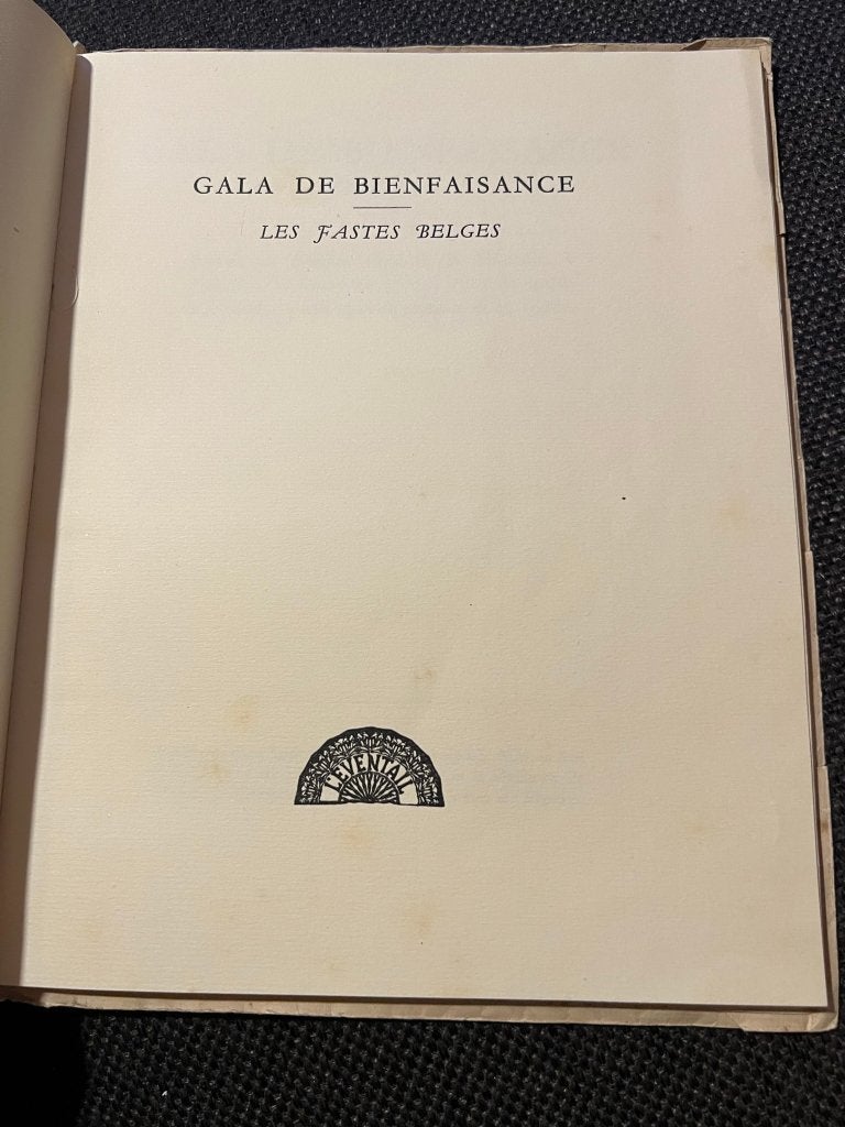 Gala de bienfaisance - Les Fastes Belges, Enlèvement ou Envoi