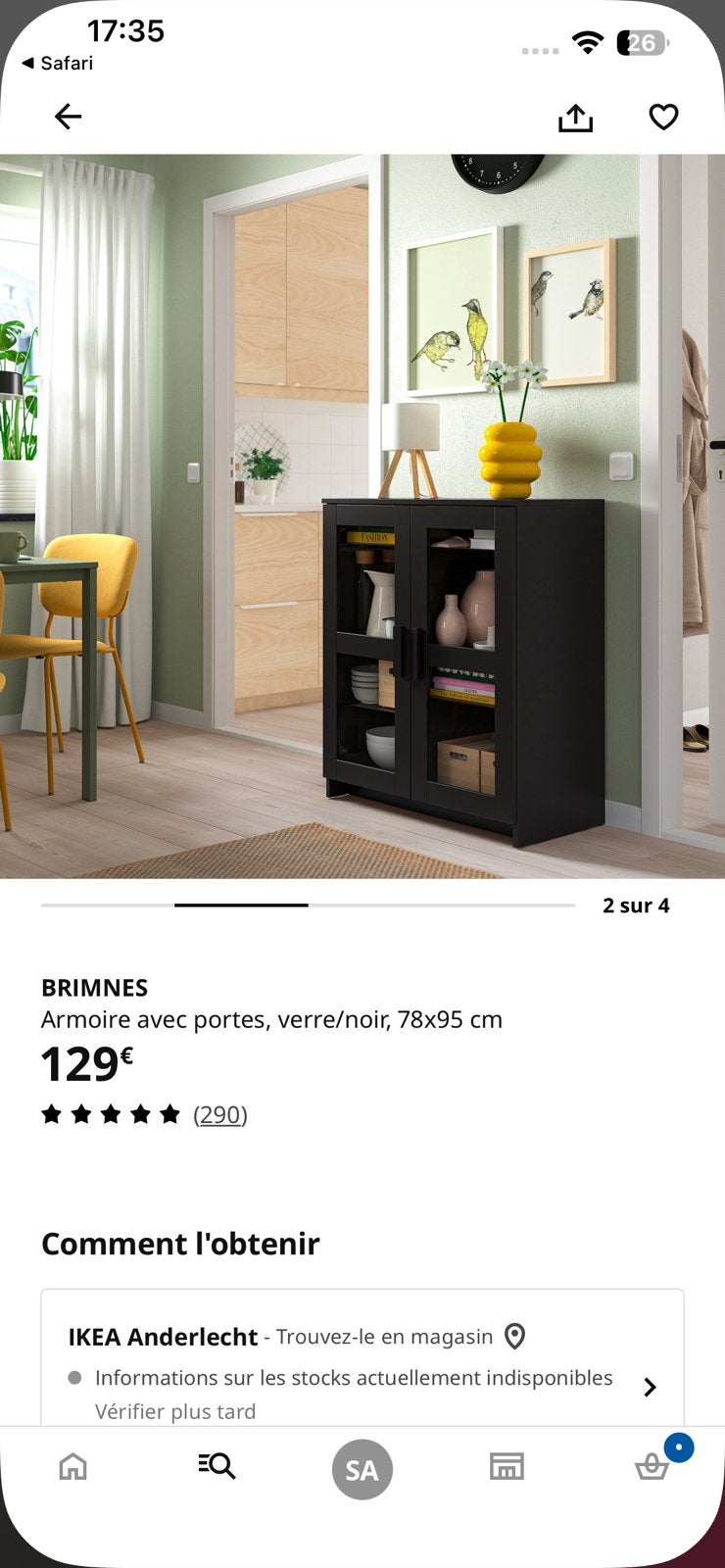 Meuble Ikea BRIMNES, Enlèvement, Comme neuf