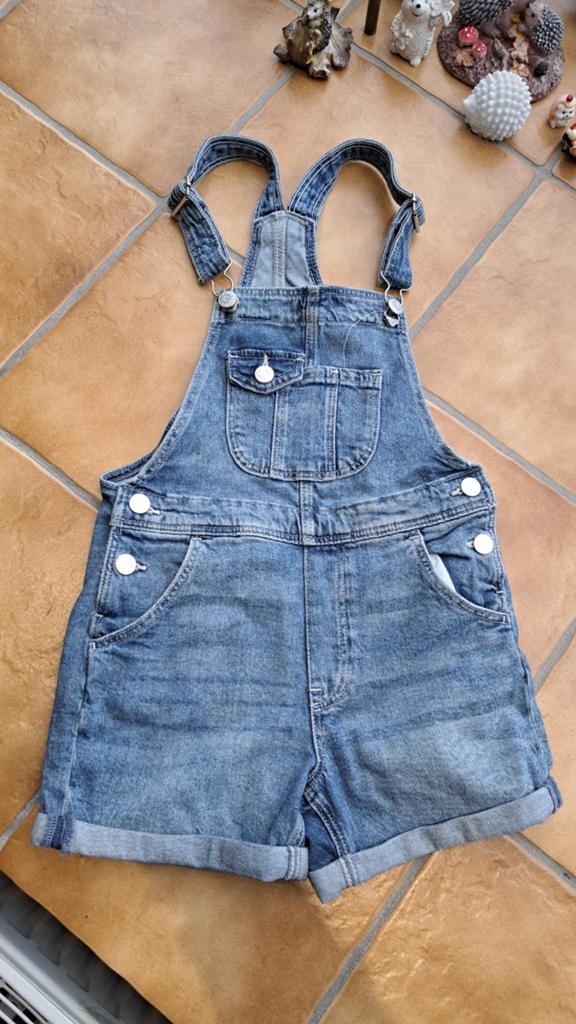 Salopette jeans courte 8 ans