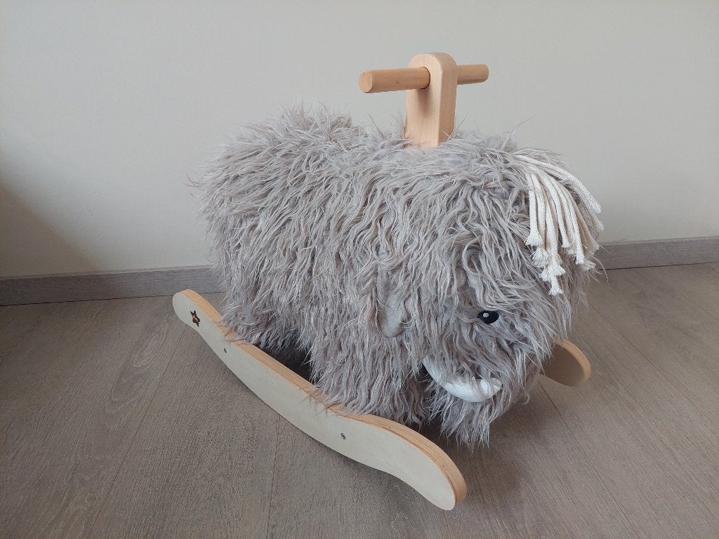 Schommelpaard Mammoet, Beige, Autres marques, Comme neuf, Enlèvement