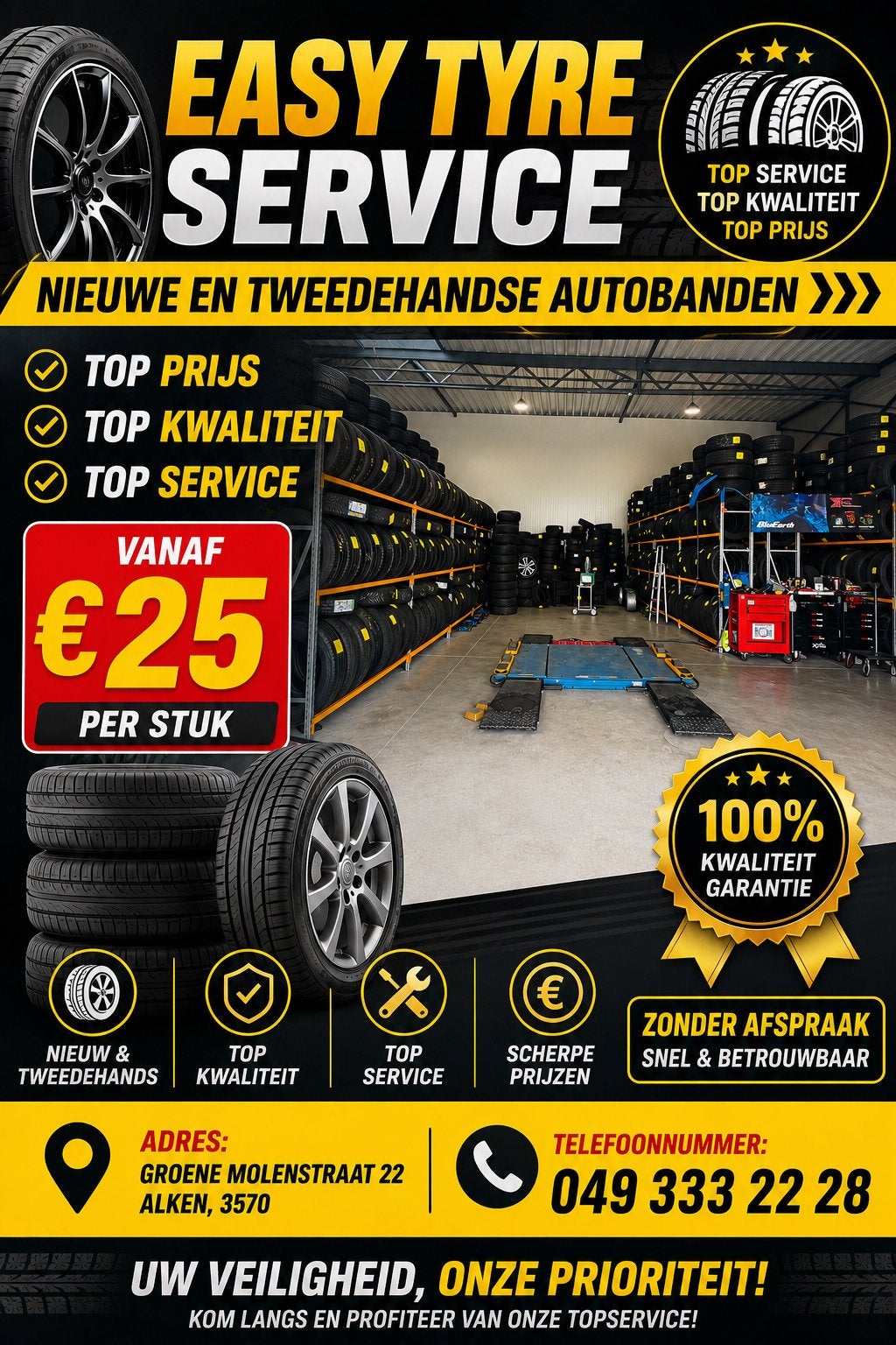 Easy Tyre Service  Topkwaliteit • Topprijs • Topservice ️, Ophalen of Verzenden