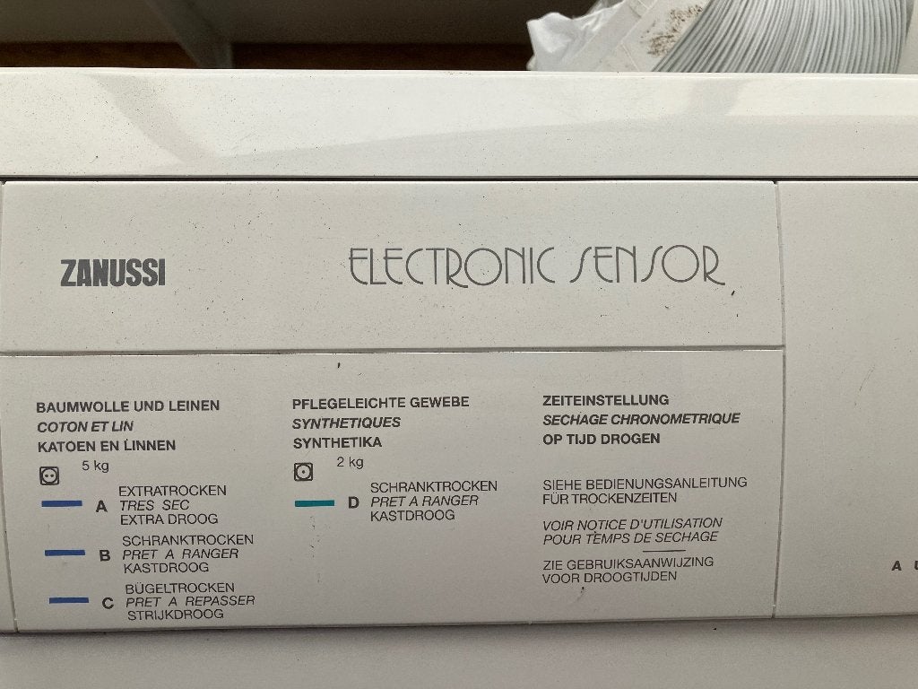 Zanussi Droogkast, Elektronische apparatuur, Ophalen, Gebruikt, Voorlader, Condens