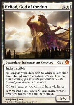 Heliod, God of the Sun - THS MTG - NM, Hobby en Vrije tijd, Verzamelkaartspellen | Magic the Gathering, Ophalen of Verzenden