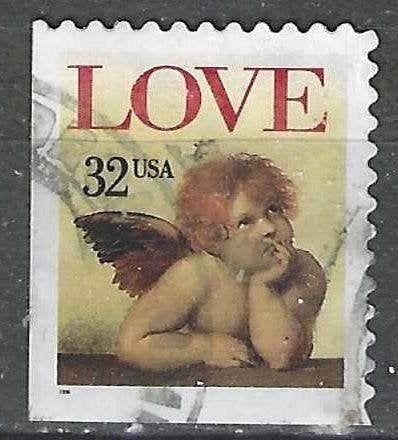 USA 1995 - Yvert 2335 LO - Cupido - Love - 32 c. (ST), Verzenden, Gestempeld