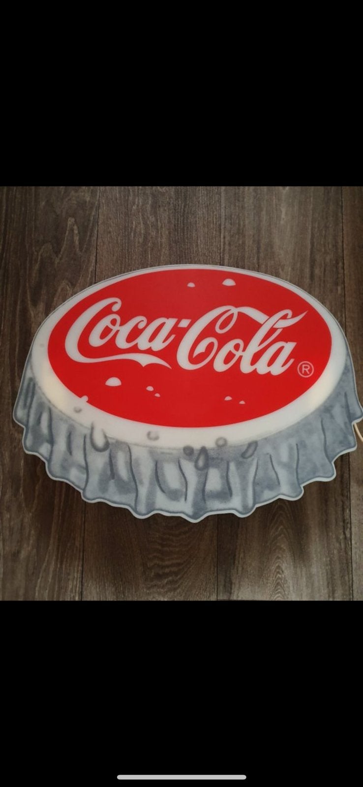 Coca-Cola — Vintage wandlamp met jaren 70 licht, Ophalen, Zo goed als nieuw