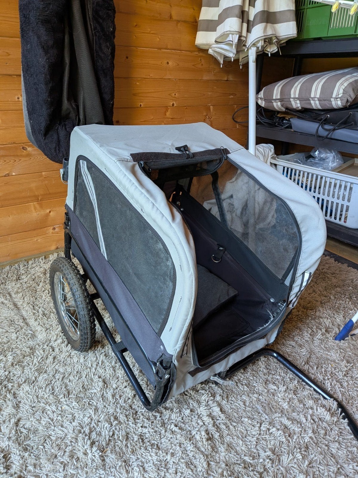 Honden fietskar, Ophalen