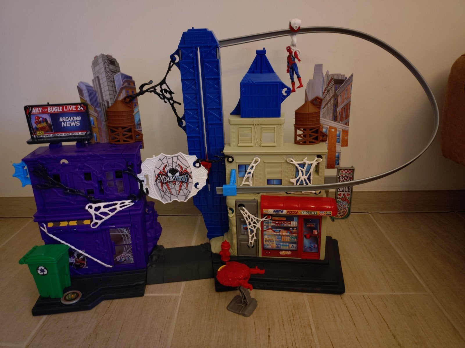 Spiderman speelhuis, Kinderen en Baby's, Ophalen, Zo goed als nieuw, Handmatig