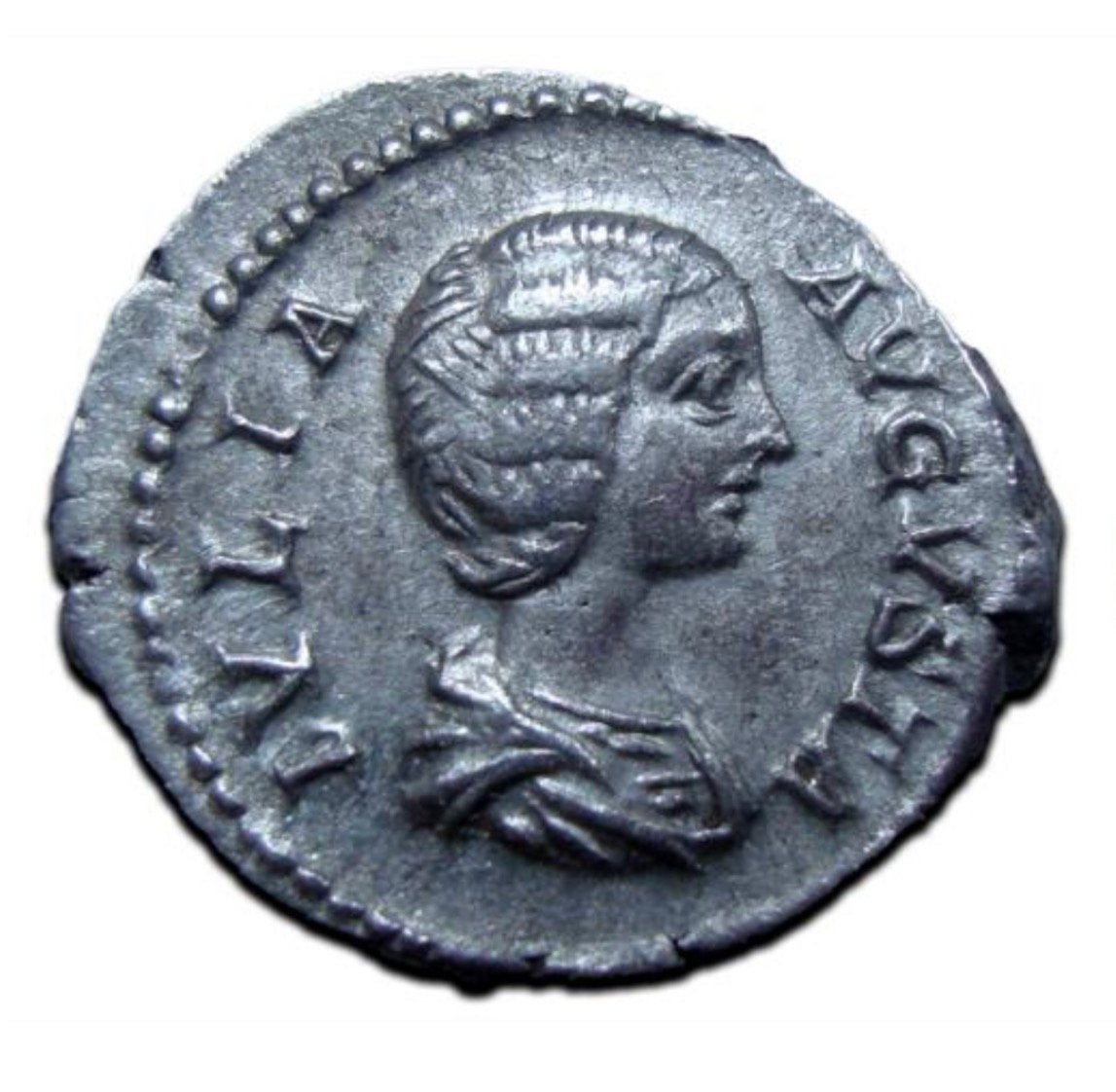 Empire romain - Julia Domna (Denier, 204 après JC), Enlèvement ou Envoi, Monnaie en vrac, Argent