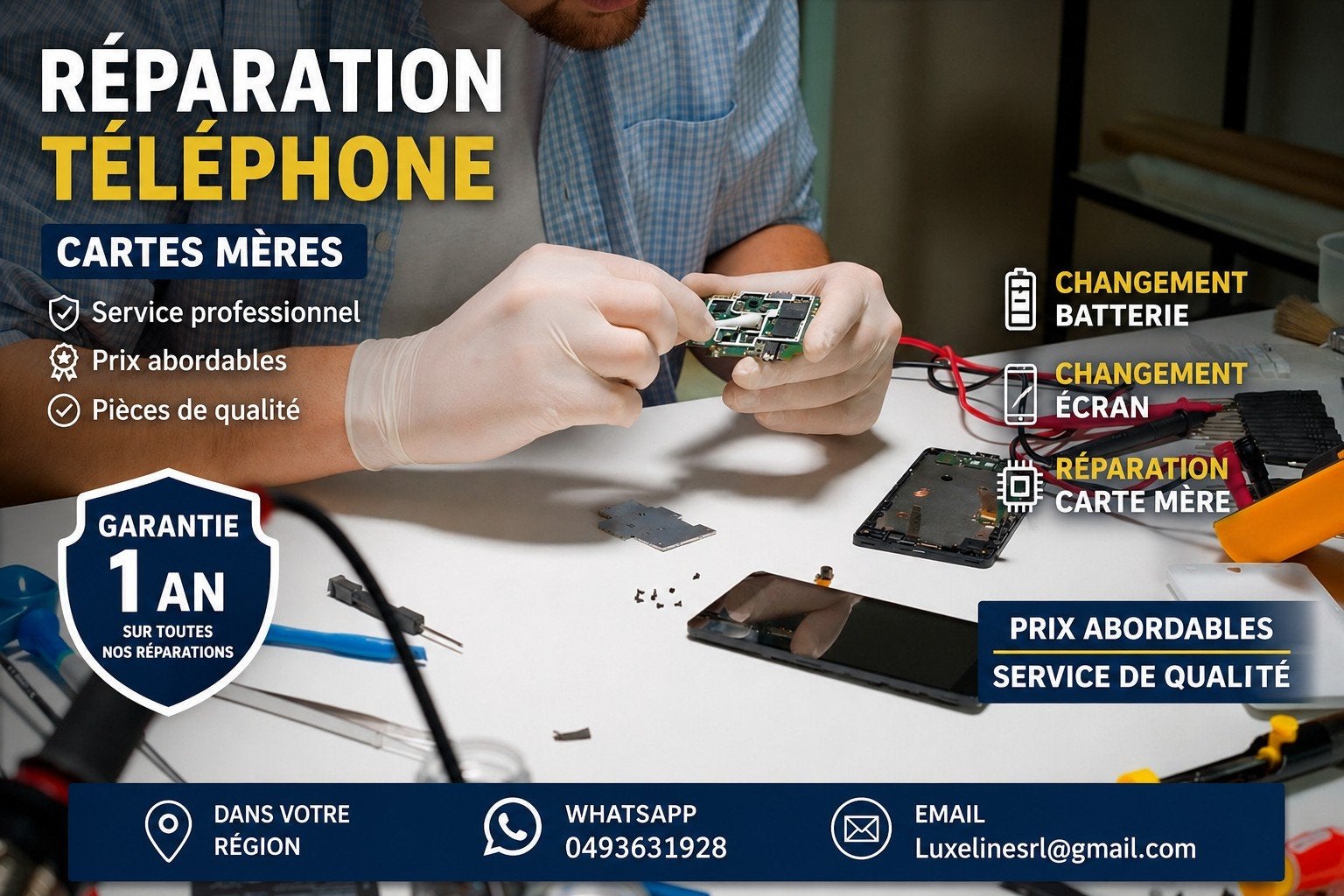 réparation gsm, Enlèvement ou Envoi