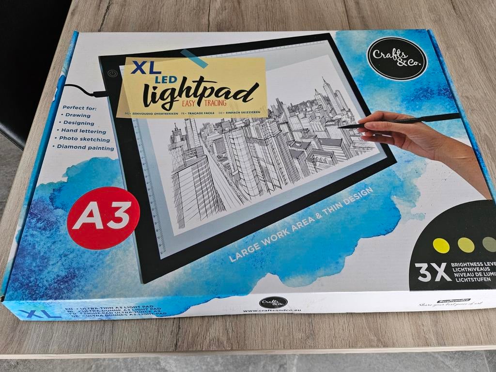 Xl lightpad A3 voor tekenen of diamond painting, Hobby en Vrije tijd, Ophalen
