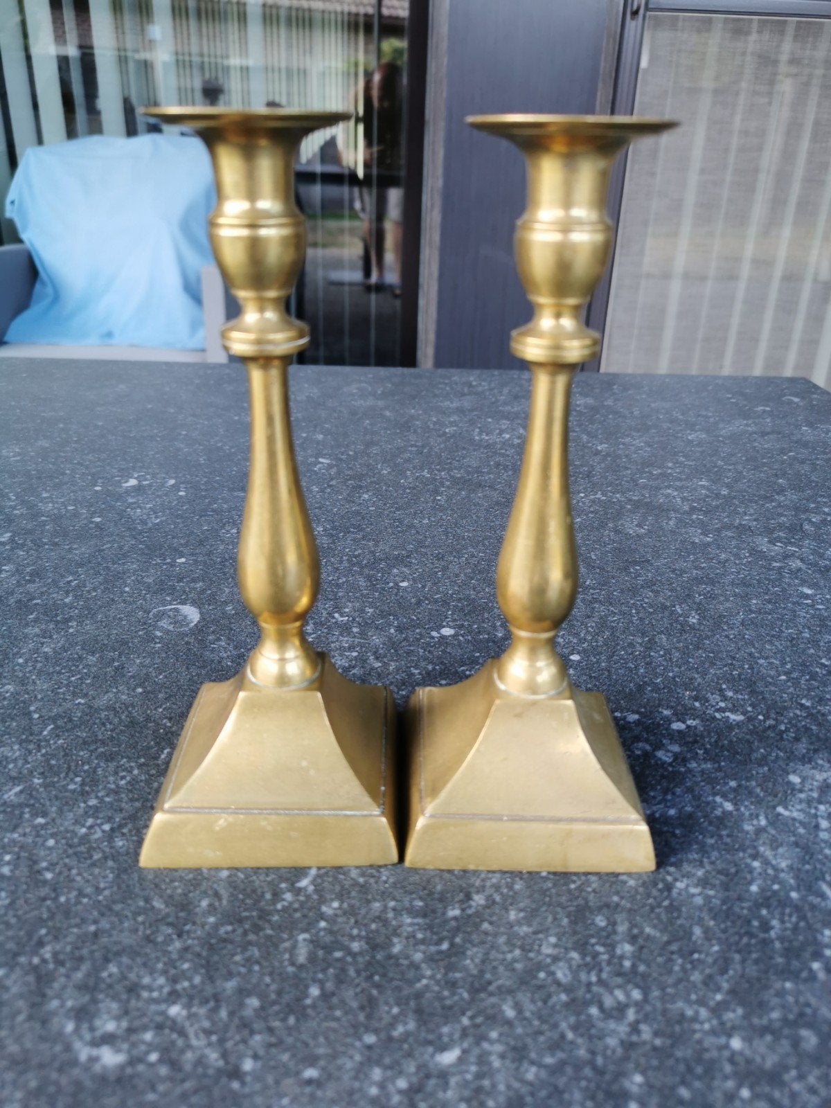 Koperen statief kandelaars, Ophalen of Verzenden
