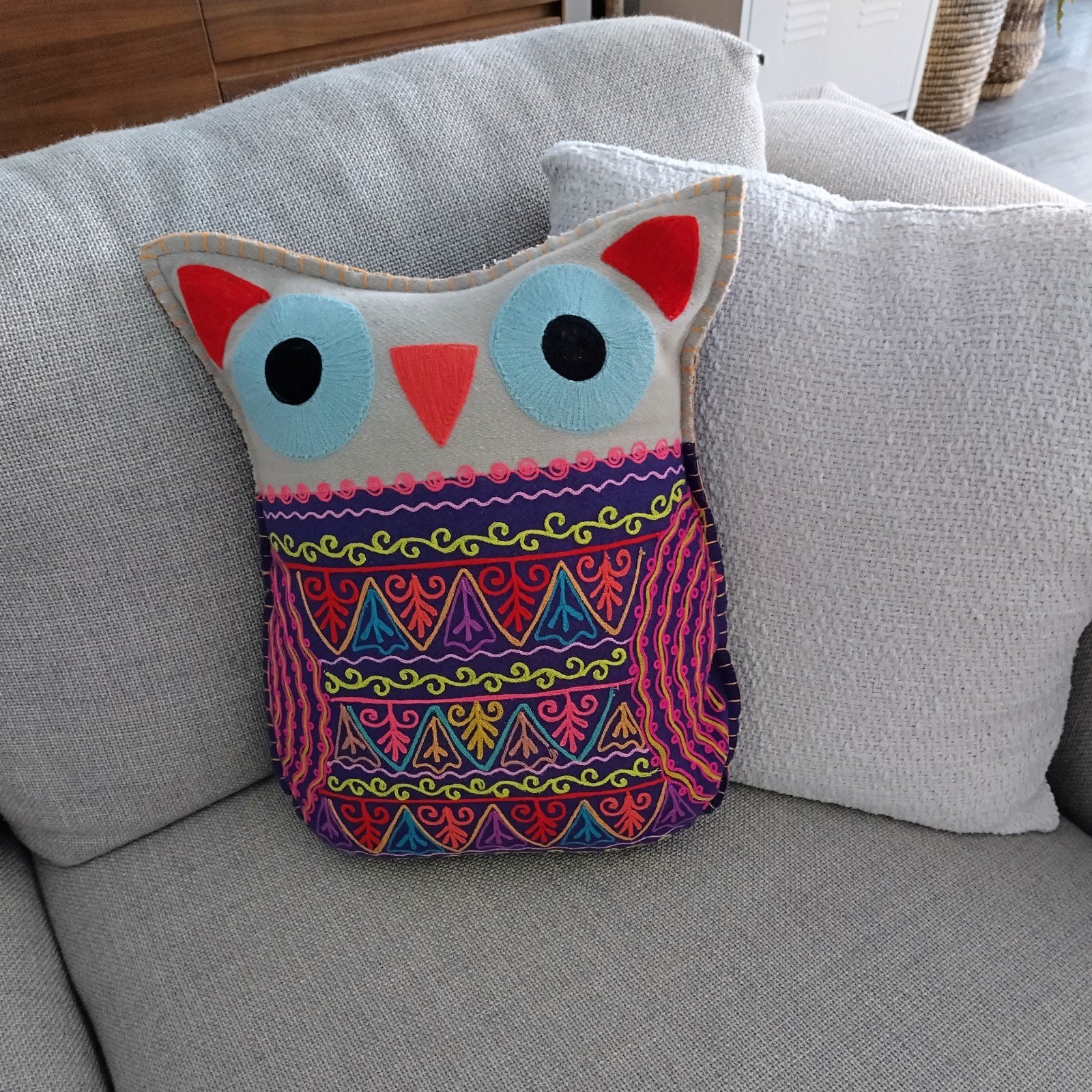 sierkussen uil, Enlèvement, Fait main, Tapis ou Coussin