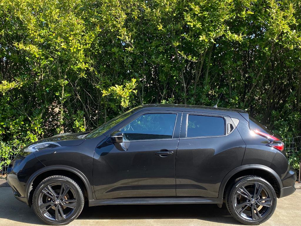 Nissan Juke 1.2i 02/2018 117975km NAVI - CARNET- GARANTIE!!!, Auto's, Nissan, Testrit aan huis, Stof, 1198 cc, Zwart