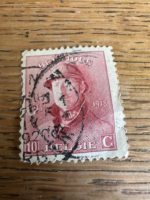 timbre de timbre Albert I 10 cm, Oblitéré, Enlèvement ou Envoi, Autre, Affranchi