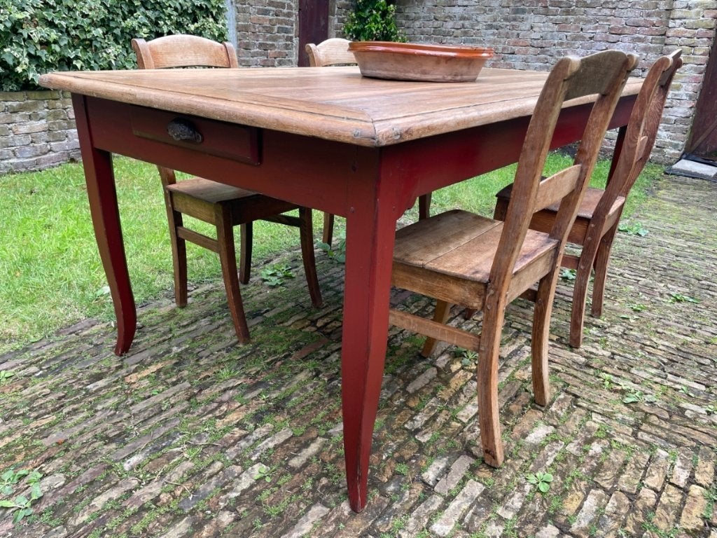 Tafel Eettafel Leeftafel Landelijk Frans, Antiek en Kunst, Antiek | Meubels | Tafels, Ophalen