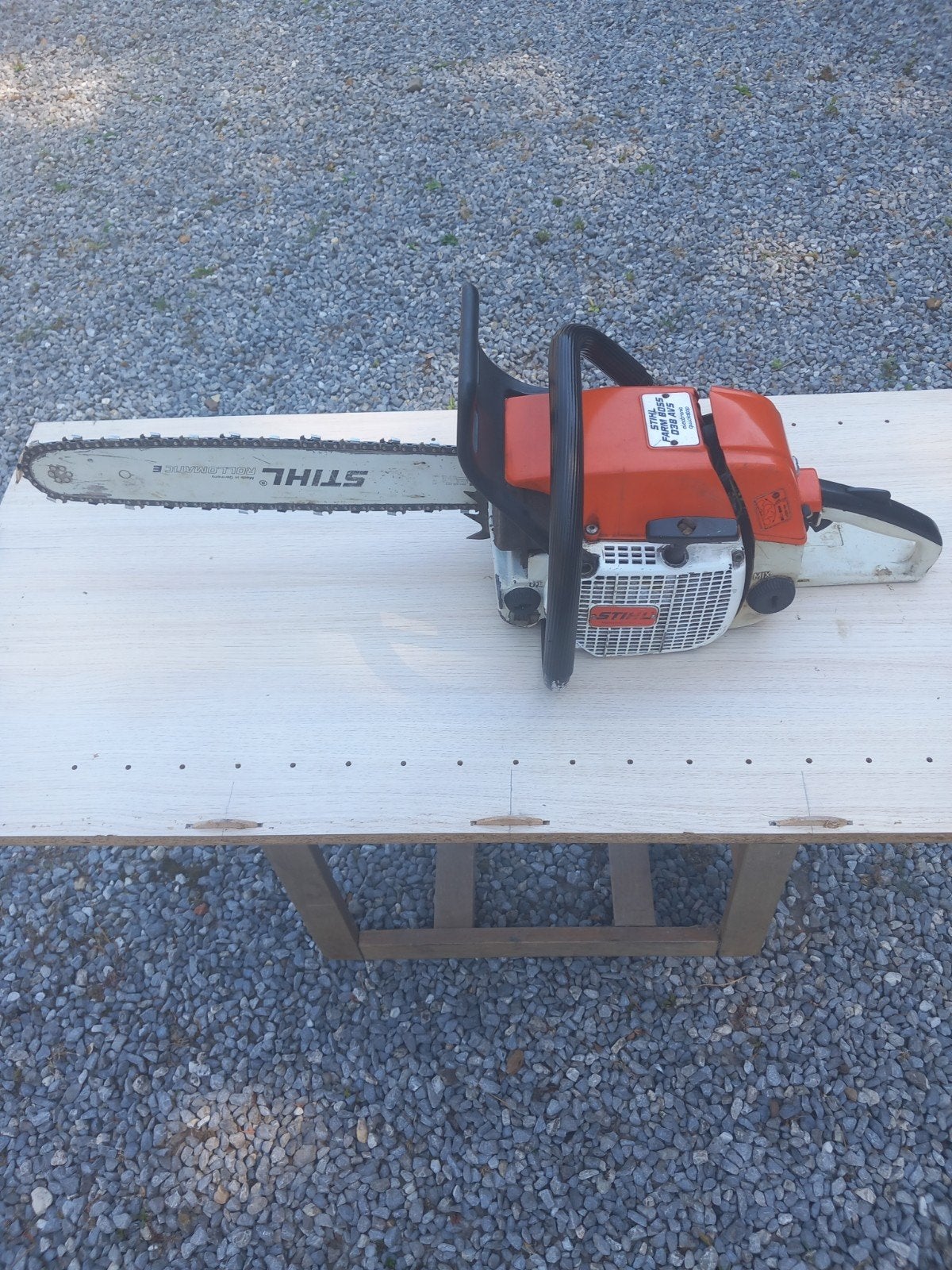 STIHL farm boss 038avs, Ophalen