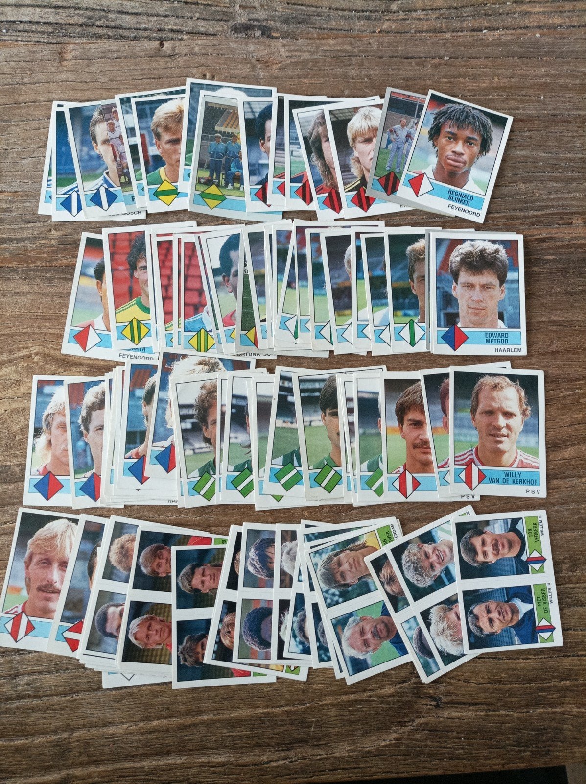 Panini voetbal eredivisie 87 , 92 verschillende stickers, Ophalen of Verzenden
