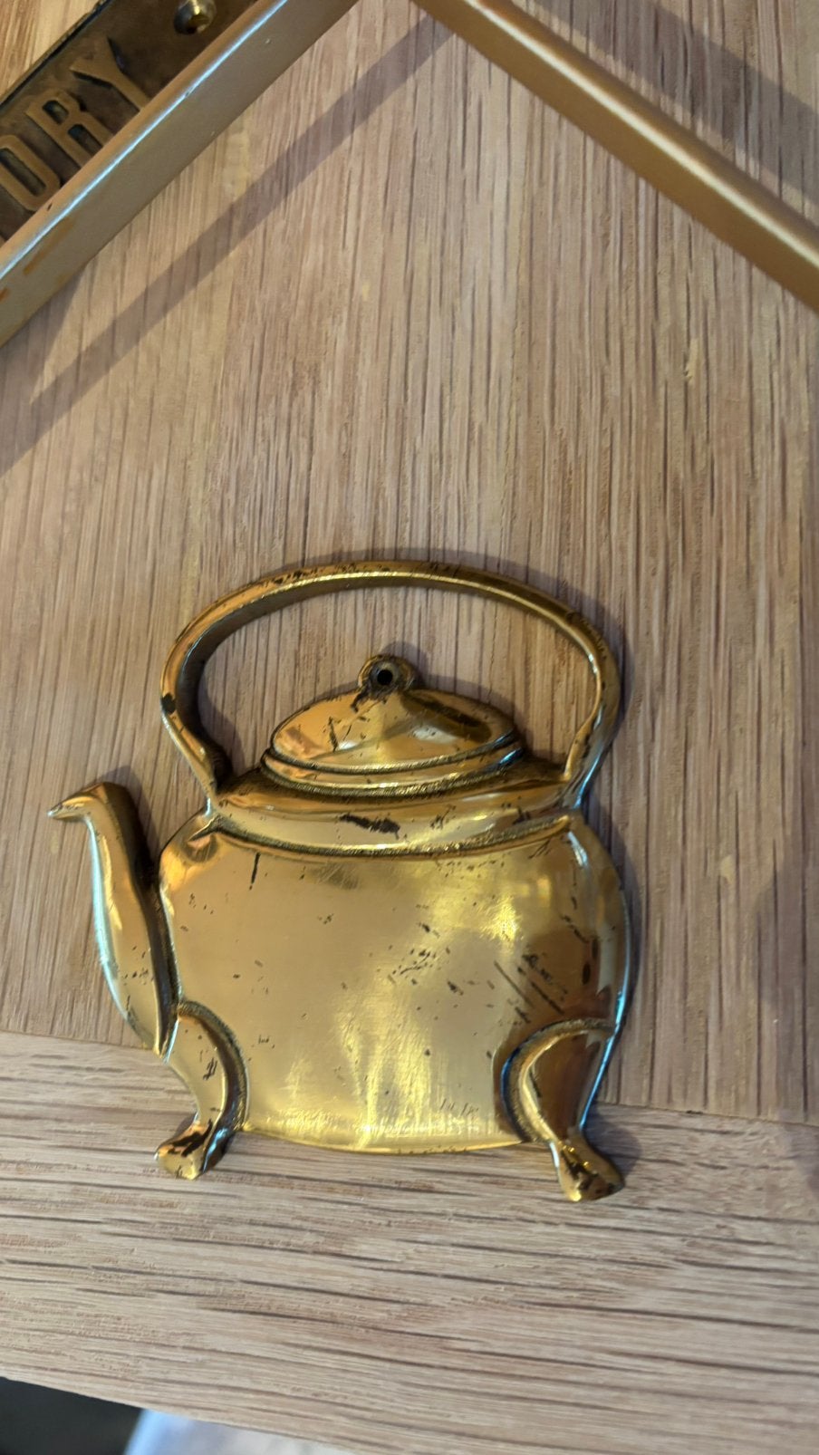 Vintage Keukenpotje (deurplakaat), Antiek en Kunst, Antiek | Brons en Koper, Ophalen