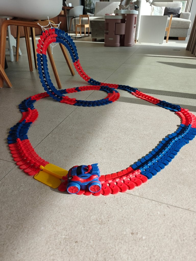 Smoby - Spiderman Flextreme  Racebaan, Ophalen, Zo goed als nieuw, Racebaan