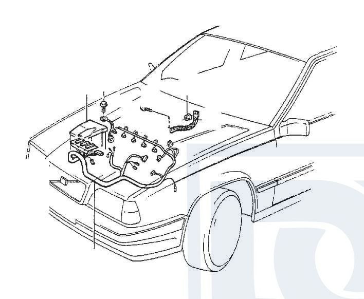 Volvo kabelboom motor c70 s70 v70 v70xc handgeschakeld met t, Ophalen of Verzenden, Nieuw, Volvo