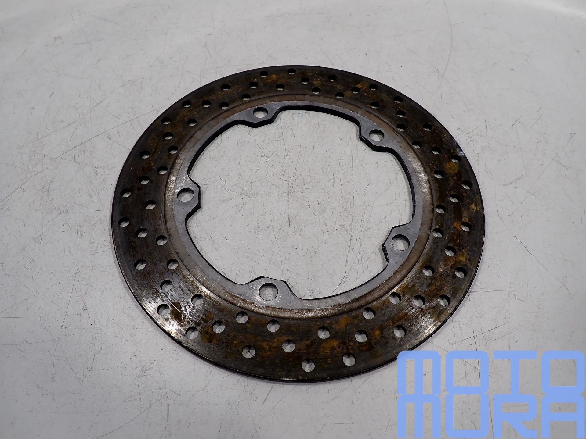 Yamaha MT09 2021 - 2023 remschijf achter met ABS ring achter, Gebruikt, -, -, Ophalen of Verzenden
