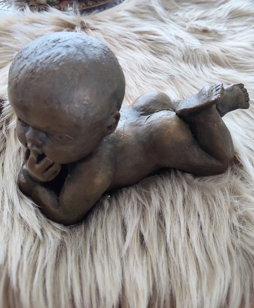 Superbe bébé de Mat Wanders, signé, Collections, Statues & Figurines, Utilisé, Humain, Enlèvement ou Envoi