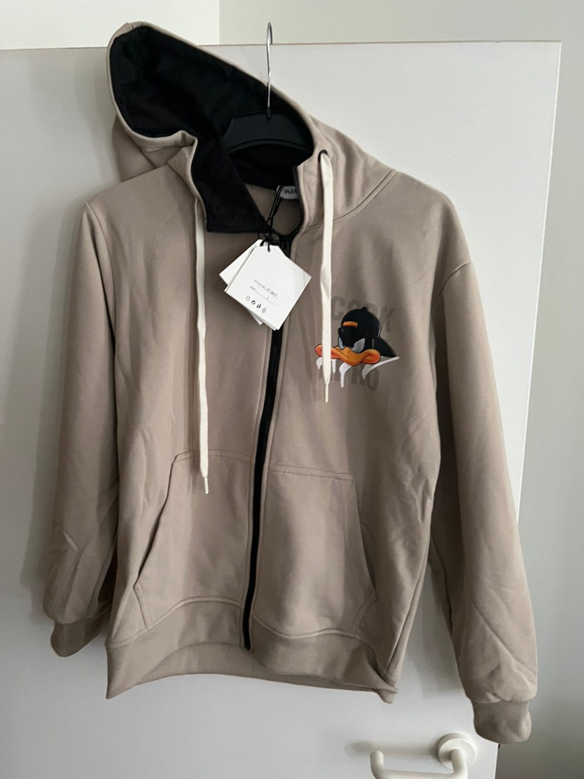 Sweat a capuche Looney tunes daffy duck neuf! Taille L, Enlèvement ou Envoi, Comme neuf