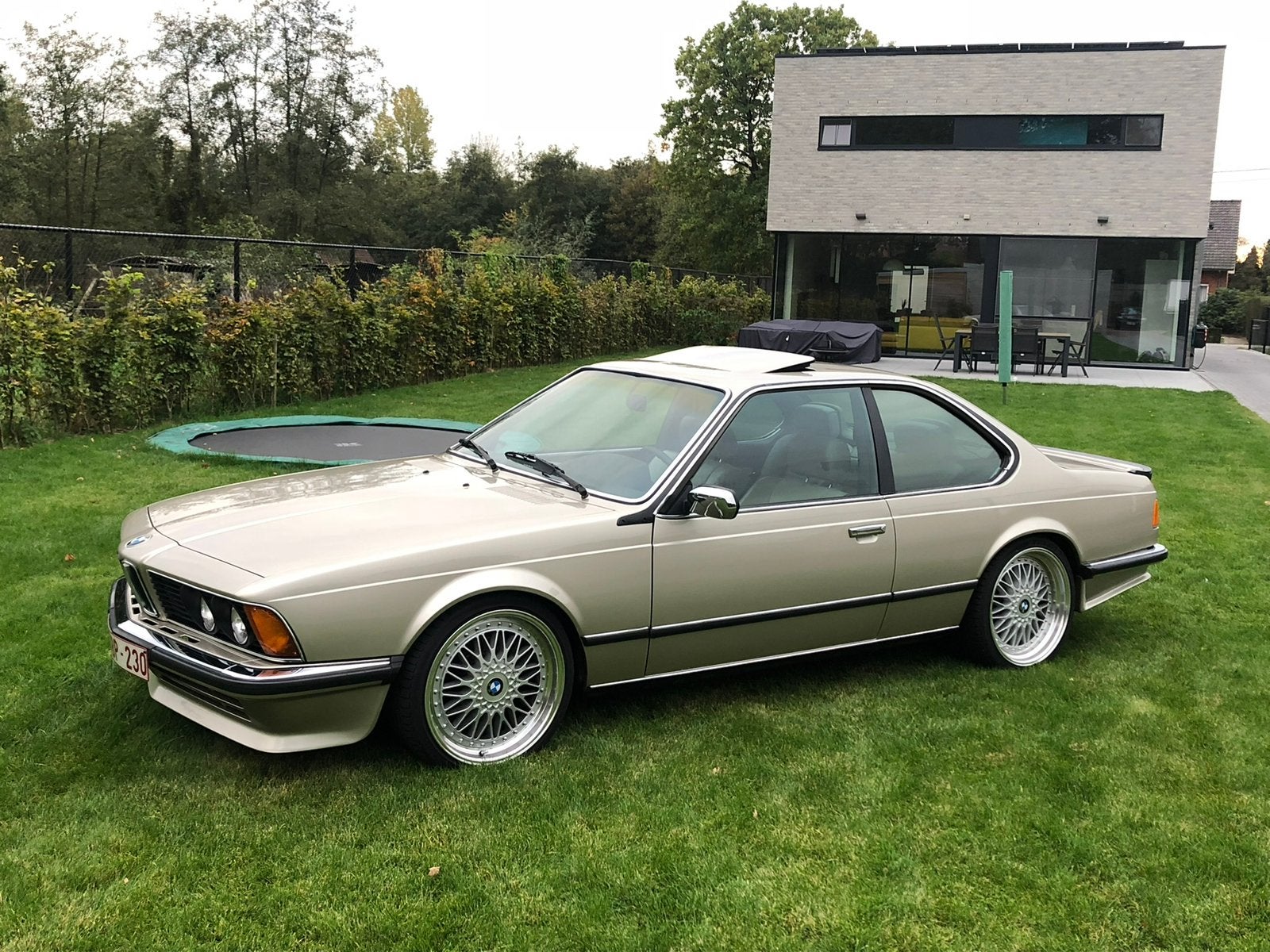 Bmw 633csi, Automaat, Beige, Beige, Leder
