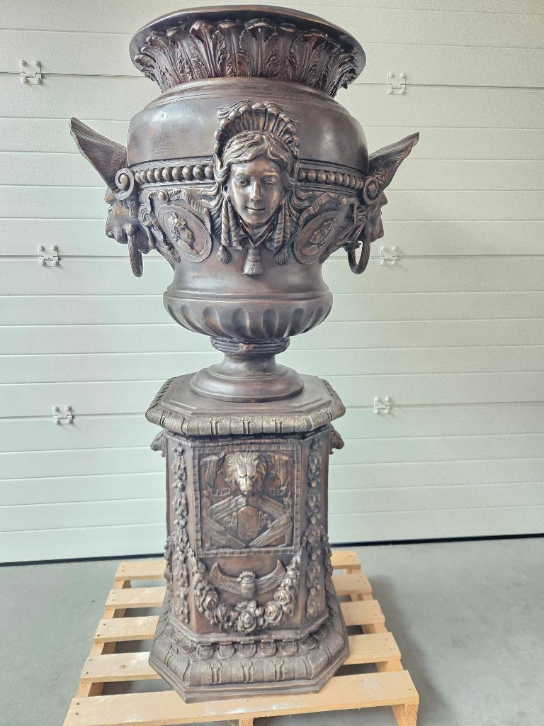 BRONZEN EXCLUSIEVE TUINVAAS ZEER ZWAAR TOPBRONS !!!, Ophalen of Verzenden, Nieuw