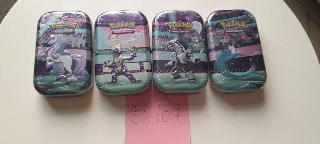 4x Galar Power Mini Tin (Cosmic Eclipse + Rebel Clash), Ophalen, Nieuw, Booster