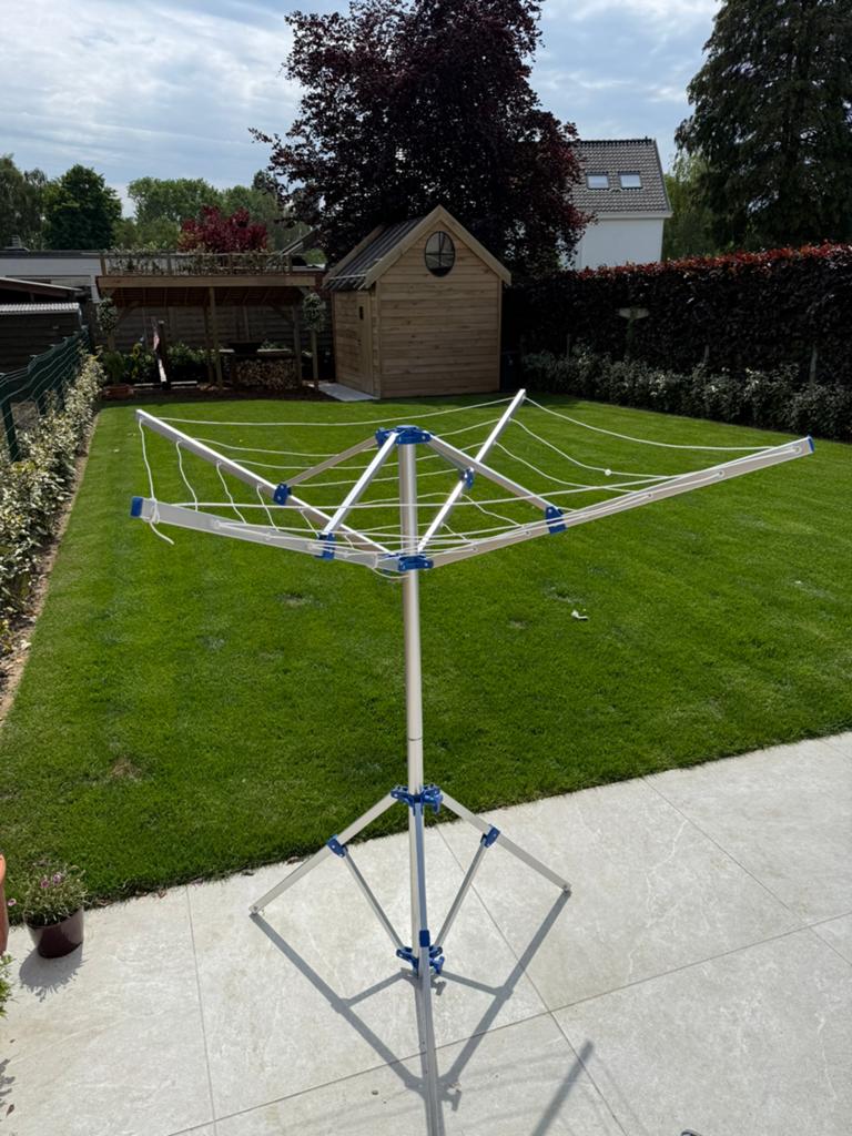 Droogmolen voor camping 4 armig, Tuin en Terras, Droogmolens en Wasrekken, Ophalen, Zo goed als nieuw, Droogmolen