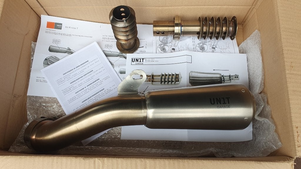 UN1T Garage Titanium uitlaat BMW R Nine T, Enlèvement, Utilisé