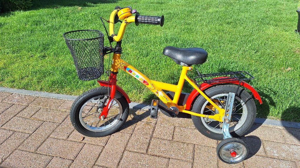 Kinderfiets met steuntjes, Fietsen en Brommers, Fietsen | Kinderfietsjes, Ophalen, Gebruikt, Zijwieltjes
